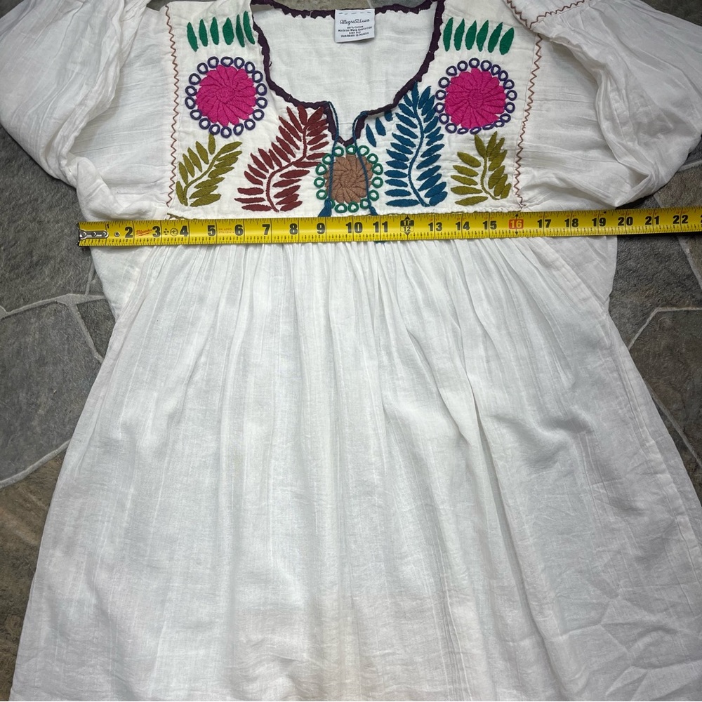 Allegra Luca Embroidered Handmade Blouse - Picture 8 of 13